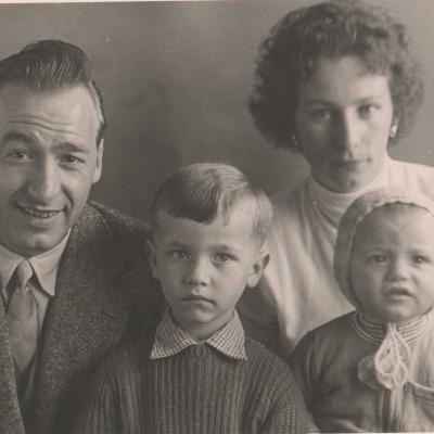 Meine Familie Eltern mit Bruder Egon 1956